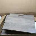 Gadroad LED Nightstand with Charging Station, Bedside Table with 3 Drawers and LED Lights, End Table Sofa Couch Side Table with Pull-Out Shelf, Grey