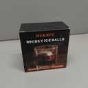 Reusable Ice Cubes & Metal Chilling Stones 304 Stainless Steel Whiskey Balls XL Extra Large Whiskey Ice Stones Set of 4 Silver Ball 2.2" (55 mm) Whiskey Gifts