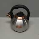 3.1 Quart Teal Whistling Tea Kettle for Stove Top, Food Grade Stainless Steel