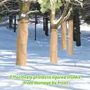 UNFAMILY 100FTx4IN Paper Tree Wraps to Protect Bark, Tree Protector Wrap Roll, Tree Wrap for Damaged Bark, Tree Trunk Wrap Protector, Winter Tree Trunk Bandage Frost Protection (100ft paper tree wrap)