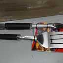 Weber Precision Tongs & Spatula Grilling Tool Set Stainless Steel BBQ Tools with HandsFree Locking Tongs, 3Sided Beveled Spatula, NonSlip SoftTouch Handles