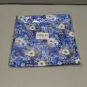 Deep Blue Christmas Flower Pillow Covers 18x18, Winter Christmas Decor, Cottagecore Winter Botanical Decorative Throw Pillow Covers for Couch Sofa Bedroom Living Room Home