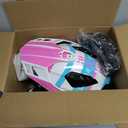Roozo DOT Approved Youth Dirt Bike Helmet with Visor for Kids, Full Face Motocross ATV Helmet Set with Goggles & Gloves, Off-Road Motorcycle Youth BMX Go Kart Riding Gear Set, L