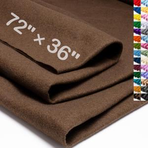XSEINO Chocolate Brown Large Felt Fabric 72" X 36 "(2 Square Yards), 1.4 mm Thick Soft Felt Fabric Sheet for Crafts, Brown Series Colors Soft Nonwoven Fabric, Fit for Decoration, Sewing, DIY Crafts