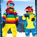 SATINIOR 3 Pairs Toddler Magic Stretch Mittens Little Girls Soft Knit Mitten Baby Boys Winter Knitted Gloves (Black)