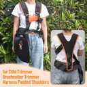 String Trimmer Full Harness 4119 710 9001 for Stihl Trimmer Shoulder Harness Brushcutter Trimmer Harness Padded Shoulders Weed Eater Shoulder Strap Harness Weed Eater Harness Double Shoulder Strap