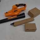 SnapFresh Cordless Leaf Blower - 20V Electric Leaf Blower with 2.0 Ah Battery and Charger - Lightweight 2-Speed Leaf Blower for Lawn Care and Yard/Garden/Patio Cleaning (Orange)