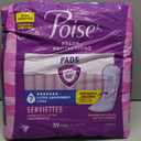 Poise Incontinence & Postpartum Pads for Bladder Leaks, 7 Drop Ultra Absorbency, Long Length, 39 Count