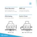 Kailh Box Key Switches for Mechanical Gaming Keyboards | Plate Mounted (Kailh Box Red, 90 Pcs)