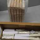 CAROTE 11 Pieces Knife Set with Block for kitchen, Stainless Steel Razor-Sharp Blade, Triple Riveted Ergonomic Handle, Wooden Magnetic Block, Essential Knife Block Set, Beige (White-WS)