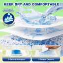 Dono Dog Diapers Male, Disposable Male Dog Wraps 60ct, Super Absorbent Doggie Diapers with Wetness Indicator, Leak-Proof Belly Band, Puppy Pampers for Excitable Urination, Incontinence, X-Small