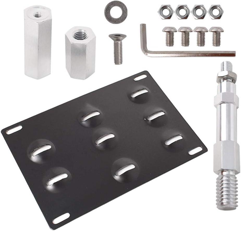 Front Bumper Tow Hook License Plate Mount Bracket Holder Replacement for A4 S4 A5 S5 A7