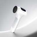 L'UGX Electric Foot Callus Removers Powerful 8Ncm Torque Professional Pedicure Foot File, 3-Speed Settings, LCD Display, 60pcs Sandpaper Discs, Type-C Rechargeable, Ergonomic Handle-White