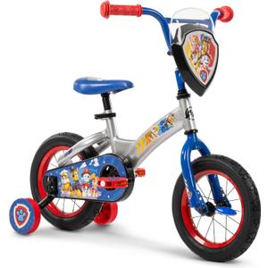 Huffy Paw Patrol Kids' Bikes, Sizes 12/16 Inch, Beginner Rider, Multiple Designs and Color Options, Removable Training Wheels Included, Fun Paw Patrol Graphics