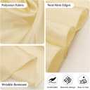 4 Packs Satin Rectangle Tablecloth 58 x 102 Inch, Stain and Wrinkle Resistant Washable Table Cover Smooth Fabric Bright Silk Tablecloth for Dining Table, Wedding Banquet Party Events (Champagne)