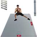 HAPBEAR Large Exercise Mat-6'x4'/7'x5'/6'x8'/6'x9'/6'x10'/6'x12'x 1/3"(8mm)