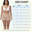 SHAPSHE Butt Lifting Panties Tummy Control Shapewear Shorts V Crossover Body Shaper Shorts Fajas Colombianas Moldeadoras (Beige, L)
