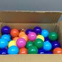 Playz Soft Plastic Mini Ball Pit Balls 200 Count - w/ 8 Vibrant Colors - Crush Proof, No Sharp Edges, Non Toxic, Phthalate & BPA Free for Baby Toddler Ball Pit, Play Tents & Tunnels Indoor & Outdoor