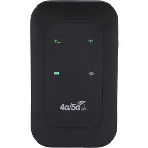 4G 5G Portable WiFi Hotspot Mobile Router with 3200mAh Battery & SIM Card Slot for Travel Home 300Mbps High Speed Supports 10 Devices