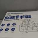 Westinghouse Wearable Heated Throw Blanket, Electric Heated Wrap Poncho Shawl with Pockets, 6 Heating Levels & 2 to 10 Hours Time Settings, 50 x 60 Inch, Light Blue