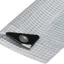 Waterproof Premium Clear Heavy Duty Poly Tarp, 6’ x 20’ – Rot-Proof & Mildewproof 3x3 Mesh Tarpaulin