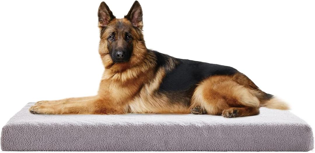Orthopedic Extra Large Dog Bed for Large Dogs, 41 inches XL Washable with Waterproof Liner and Cooling Gel Memory Foam, Fits up to 110 lbs Pets