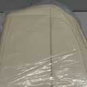 2 Pack Leather Front Car Seat Cover Bottom Only, Anti-slip Padded Seat Cushion, Full Wrap Seat Protector with Storage Function Universal Fit for Most Cars, SUV, Pick-up Trucks (Light Beige)