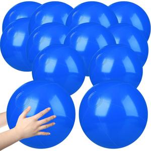 Raiten 12 Pcs Beach Ball Inflatable Beach Balls Large Inflatable Ball Floating Ball for Swimming Pool Party Favors Outdoor Activities Summer Birthday Party Supplies (Blue,12 Inch)