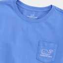 Vineyard vines Girls' Girls' Garment-Dyed Vintage Whale Short-Sleeve Pocket Tee, Small 8-10