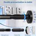 Tension Curtain Rod 32-90Inch Black Tension Rod Shower Curtain Rods no Drilling Outdoor Tension Rods for Patio, Windows,Bathroom,Closets,Doorway
