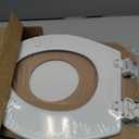 Bemis 500EC Durable Wood Toilet Seat with Easy Clean Hinges, Made in USA, Round, White