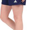 adidas Women's Parma 16 Shorts (Large, Dark Blue/White)