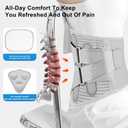 Back Brace for Lower Back Pain Relief for Men&Women Adjustable Lumbar Support Belt Breathable Mesh for Herniated Disc,Sciatica,Scoliosis with Removable 3D Pad Home&Work&Sports (Gray, X-Large)