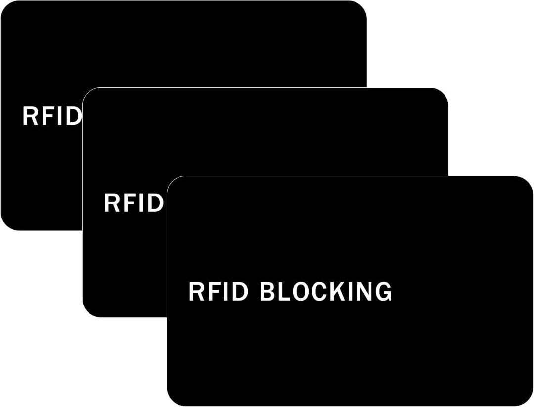 3 x RFID Blocking Card - 3 Pack, Contactless NFC Credit Card ID Protection Safe Bank Card Passport Entire Wallet Purse Shield Protector Blocker Guard (Pack of 3)