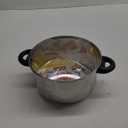 GoodCook Classic Stainless Steel 5-Quart Dutch Oven with Tempered Glass Lid, Silver