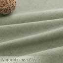 Sage Green 100% Blackout Linen Curtains 84 Inch Length 2 Panels Set for Living Room Bedroom Back Tab Thermal Insulated Black Out Drapes Room Darkening Farmhouse Style for Bedroom Window Curtains