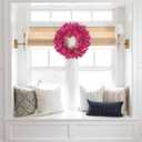 Briful Spring Front Door Wreath 18inches Artificial Bougainvillea Flower Wreath Silk Pink Floral Hanging Wreath Outdoor Summer Wreath for Home Wall Mantle Party Wedding Dcor