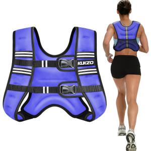 Weighted Vest Woman, 12 Lb Unisex Reflective Strength Training Weight Vest For Running, Jogging, Cardio & Workouts 12lb