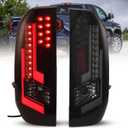 ROXX LED Tail Lights Fit for 2014-2021 Toyota Tundra, Tail Lights Assembly Replacement for Toyota Tundra Pickup 1 Pair (Smoked Lens)