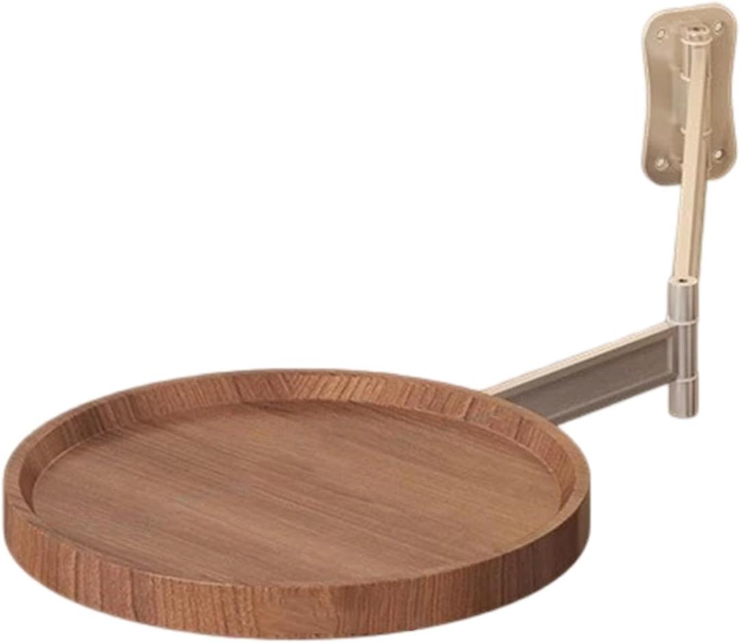 PakaLife Wall Mounted Desk Fold Down for Small Spaces,Folding Table,Floating Night Stand with Foldable Tray,Fold Down Table Wall Mounted for Bedroom Living Room Study