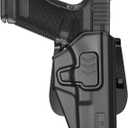 GUN & FLOWER OWB Holster - Select Your Fit for: Glock 17/19/19X/31/32 (Gen 1-6) & G22/23 (Gen 1-4), Ruger RXM, PSA Dagger Compact, Level II Retention - Right Hand