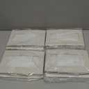 Linen Closet Organizers And Storage, 4 Pack Storage Bins Baskets for Organization Foldable Organizer with Clear Window Organizing Clothing, Jeans, Shelves