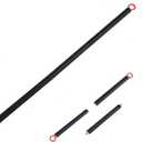 Resistance Band Bar for Fitness Portable Steel Pilates Workout Bar for Exercise 3 Parts Bar for Resistance Bands, Home Gym Resistance Training Equipment