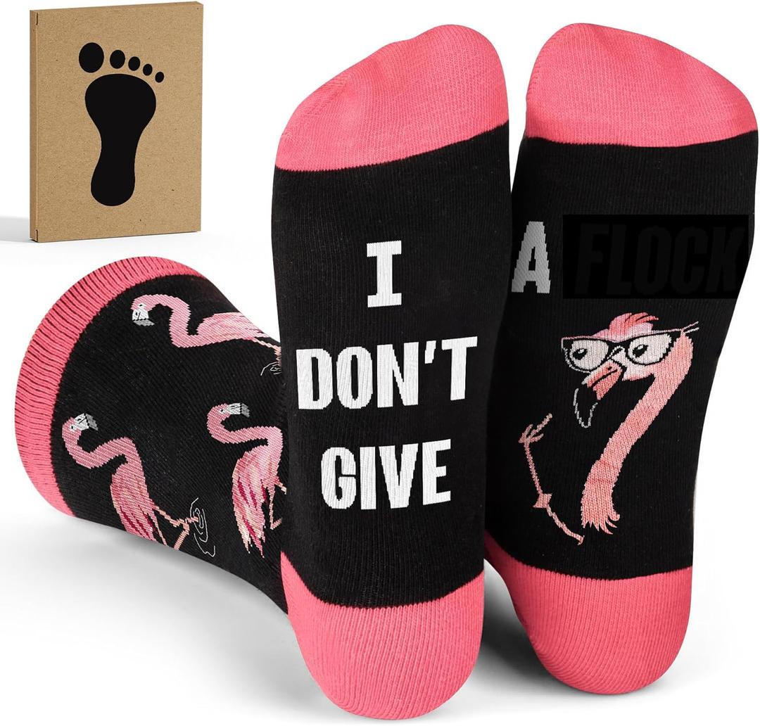 Funny Socks, Crazy Socks for Men & Women - Gag White Elephant Gifts, Christmas Gifts, Stocking Stuffers for Dad, Mom