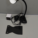 Solfres Patented Innovative Design Headboard Reading Light. No Drilling Golden Book Light for Bedtime Reading. Dimmable LED Book Reading Lamp with Bulb. Movable & Flexible, Black
