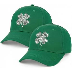 Tarpop 2 Pieces American Flag Bling Baseball Cap Adjustable USA Hat Cowboy Hat Patriotic 4 of July Hats for Women Men