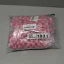 PAZIMIIK Checkered Makeup Bag for Purse Portable Zipper Make Up Pouch Small Cosmetic Case for Travel Accessories (6PCS Hotpink)