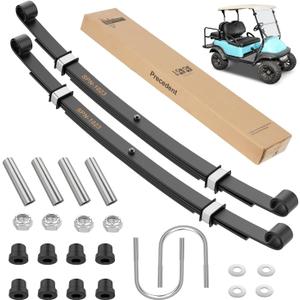 10L0L Heavy Duty Golf Cart Rear Leaf Spring Kit 4-Leaf Leaf Spring with Bushings & Sleeves Fits Club Car Precedent/Onward 2004+
