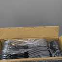 Heavy Duty Plastic Hangers 50 Pack with Non-Slip Design,0.2 Inches Thick,360Swivel Hook Space Saving Organizer for Bedroom Closet,Shirts,Pants,Strong Enough for Coat(Black- S Shaped)