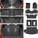 Floor Mats Compatible with 2016-2025 Dodge Durango 6 Seats Cargo Mat Back Seat Cover Protector Trunk Liner 2024 Durango Accessories (Fit 6 Seats, 3rd Row Backrest Mats+Trunk Mat+Floor Mats)